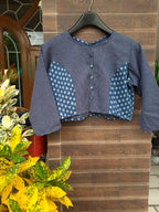 BLUE COLOR DESIGNER TOP