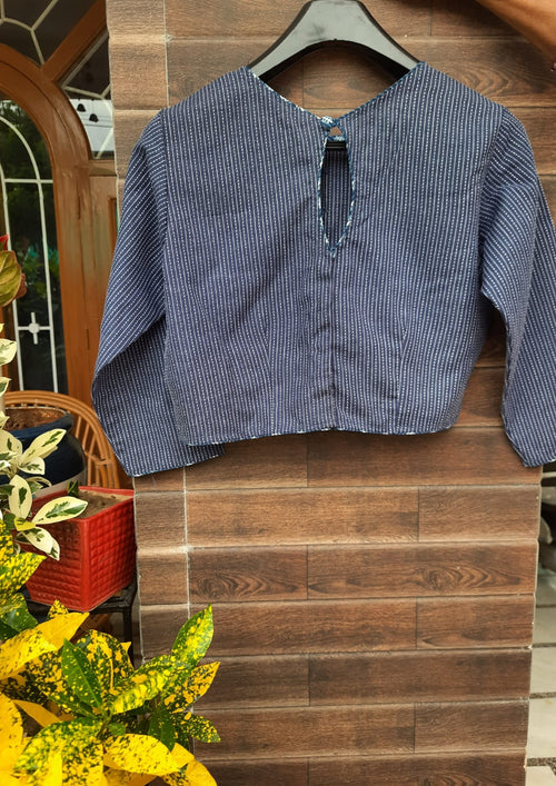 BLUE COLOR DESIGNER TOP