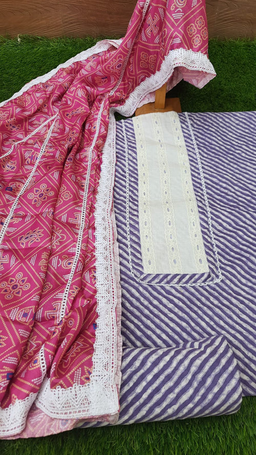 Deginer purple cotton suit