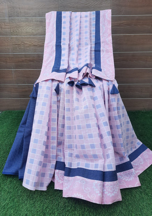 Designer Pastel Color Handloom Silk Saree