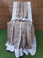 Pastel color picwai print chanderi silk saree