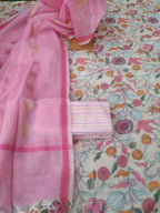 Pure linen digital print with kota doriya dupatta