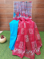 Dark Pink color pure kota doriya saree