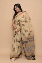 Pastel Color Pure Kota Doria Saree