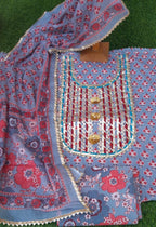 PASTEL COLOR GOTA DETAILING SUIT