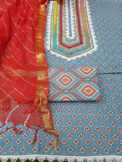 Cotton gotta detailing suit