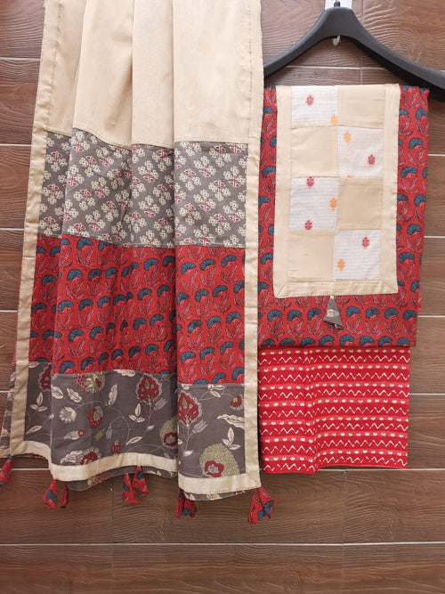 Designer cotton dress material