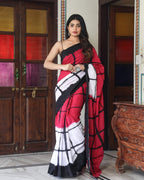 Soft mulmul cotton saree