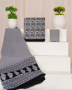 Black color cotton mulmul suit