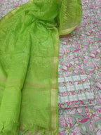 Cotton suit with kota dupatta