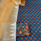 Cotton suit with kota dupatta