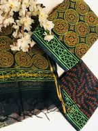 Cotton suit with kota dupatta