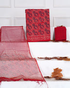 Cotton suit with kota dupatta