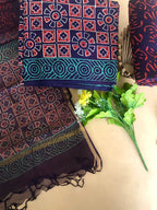 Cotton suit with kota dupatta