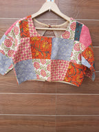 Designer cotton patch work blouse