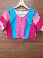 Designer cotton multicolor blouse