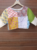 Designer patch work cotton blouse