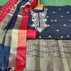 Black color Banarsi gota patti work suit