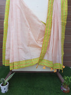 Designer Pastel Pink Color Hand Embroidery Saree