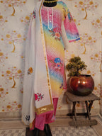 DESIGNER HAKOBA COTTON EMBRIDERY SUIT