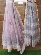 Levender color kota doriya saree