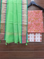 Cotton Suit With Chanderi Dupatta