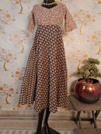 Pastel Color Bagru Print cotton Dress