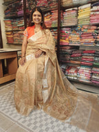 Designer Khadi Handloom Silk Embroidery Saree