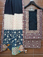 Pastel Colour Designer cotton patch work suit