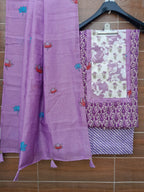 Designer cotton patch work suit