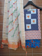 Designer patch work cotton suit