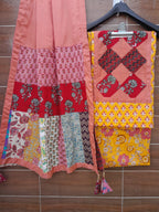 Designer patch work cotton suit