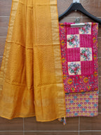 Designer cotton patch work suit