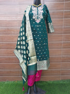 Banarsi Silk Gotta Patti Work Suit