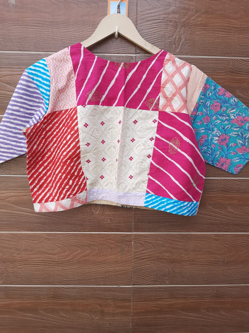 Designer cotton multicolor blouse
