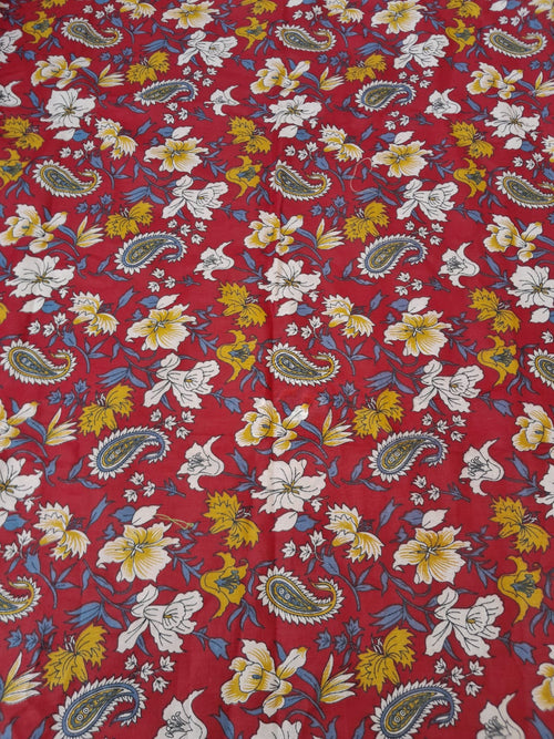 Beige Color Kota Doriya With Embroidery Saree