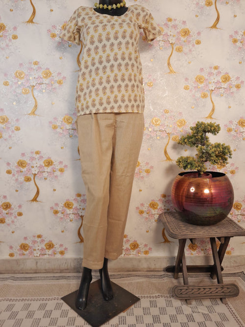 PASTEL YELLOW COTTON TOP