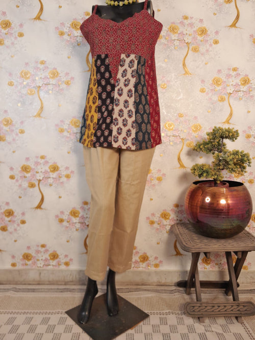 AJRAKH PRINT COTTON TOP