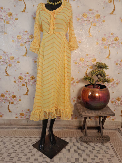 Georgette Laharia Print Dress