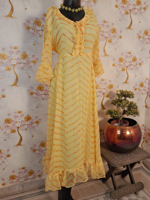 Georgette Laharia Print Dress