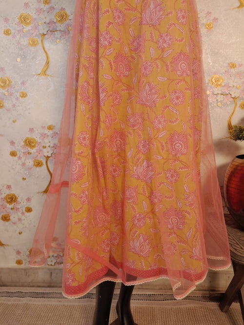 Pastel Color Cotton Designer Dress