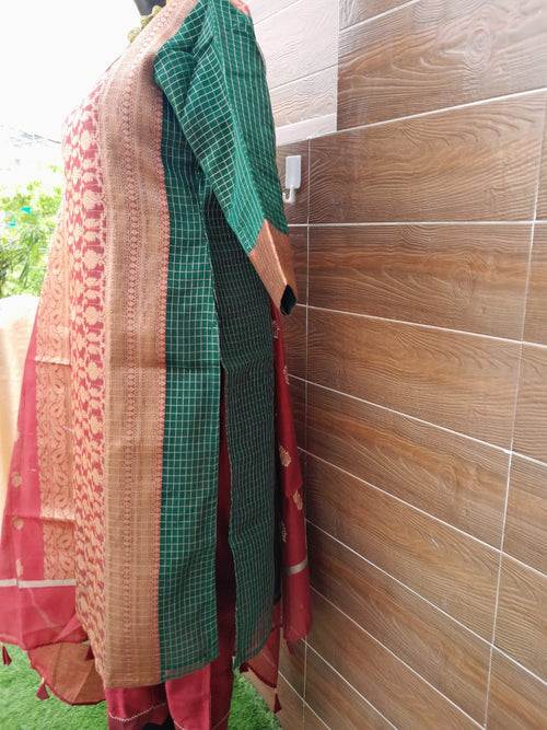 Soft Organza Silk Suit