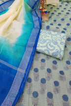 Fern Kota Doria Suit Material With Organza Dupatta