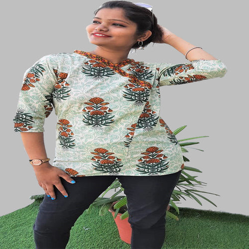 Beautiful Cotton Stitched Top