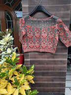 Ajrakh print  cotton Top