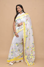 Kota Doria Hand Painted Saree