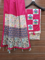 Designer cotton  patch work suit