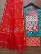Designer Cotton  Patch Work Suit