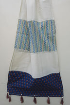 Beautiful Multicolor Designer Stole With Tassels