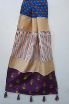 Designer Multicolor Stole With Tassels